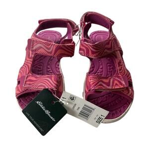 Eddie Bauer Girls' Pink River Sandals - Size 1, New